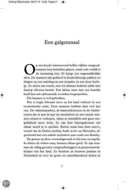Een galgenmaal met tekst.