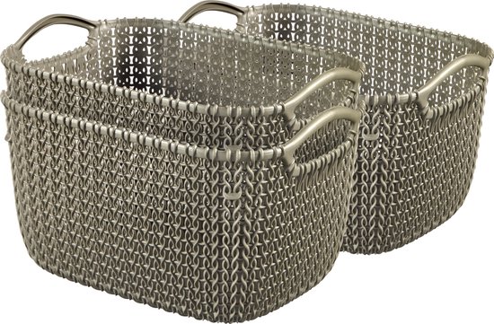 Curver knit mand rond 30l - Opbergmand kopen Curver knit mand rond 30l - Opbergmand kopen