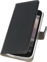 Nokia 1 Hoesje Kaarthouder Book Case Telefoonhoesje Zwart
