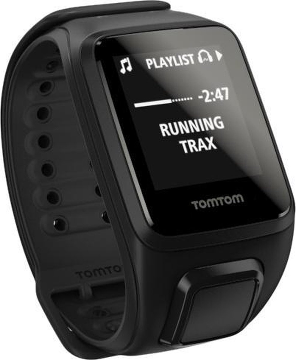 TomTom Spark Cardio Music GPS Fitness Tracker Zwart Large bol