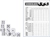 Afbeelding van het spelletje Yahtzee Scoreblok + 10x Witte Dobbelstenen - Spel voor op Reis - Scoreblock - Dobbelspellen - Spellen