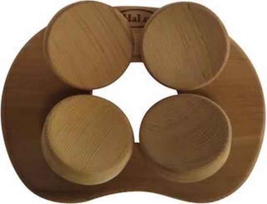 Sauna Kopfstütze Holz 31,5x35cm - Ergonomische Nackenlehne Aus Lärchenholz