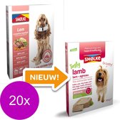Smolke Vers Gestoomde Maaltijd 395 g - Hondenvoer - 20 x Lam&Bruine Rijst&Groente