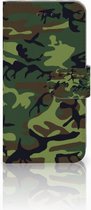 iPhone Xs Bookcover hoesje Army Dark
