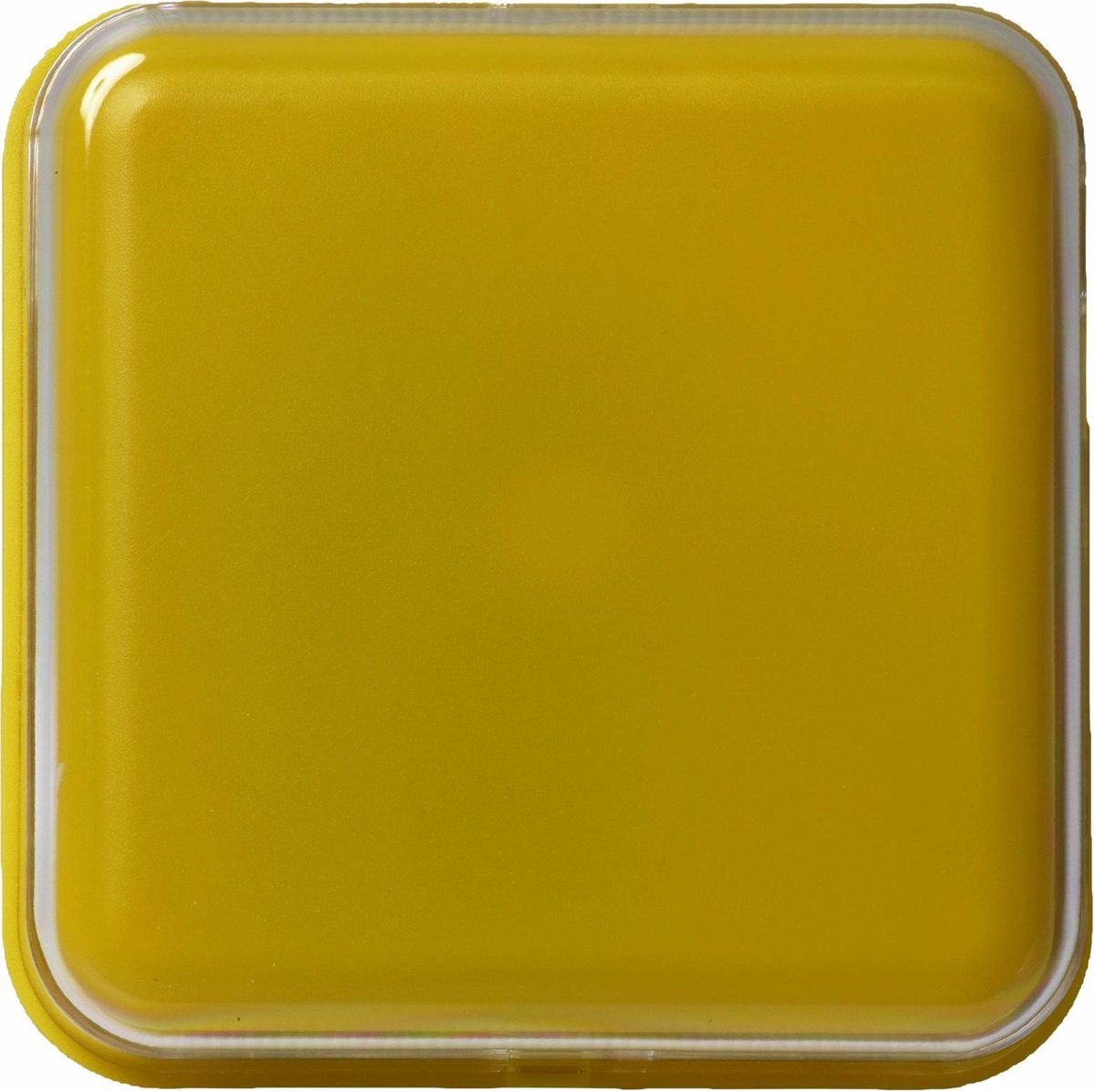 Praatknop met afbeelding - vierkant - geel