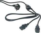 MCL Power Cable Black 2.0m electriciteitssnoer Zwart 2 m