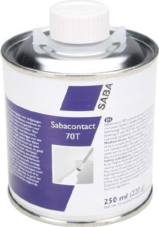 Saba Contact 70T | PVC Lijm | 250 ml | Blik met kwast