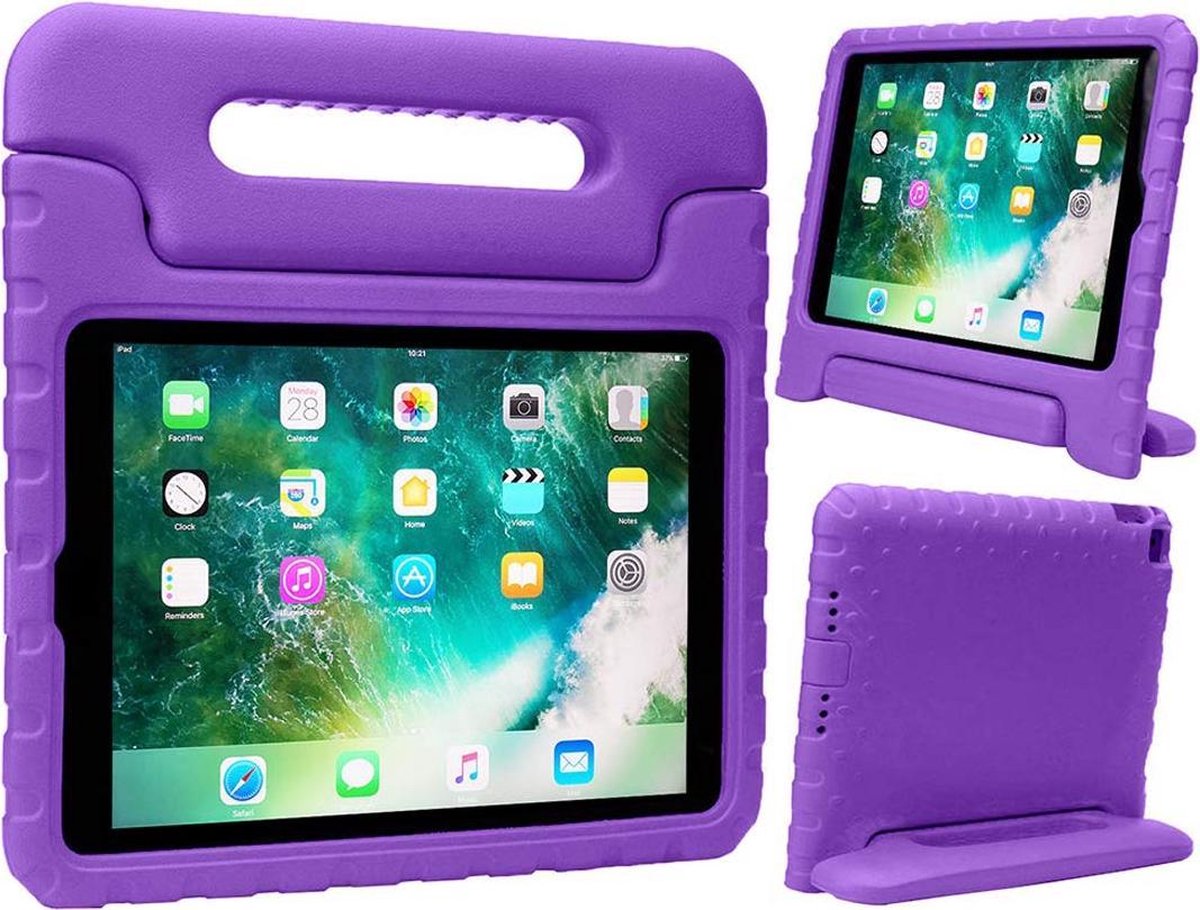 iPad 9.7 (2018)/Pro 9.7/2017/Air 2/Air 1 Kinder Tablet Hoes hoesje - CaseBoutique - Paars - EVA-foam