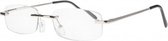 Icon Eyewear ECC001 Frank Leesbril +1.00 - Zilverkleurig metaal frame - montuurloos
