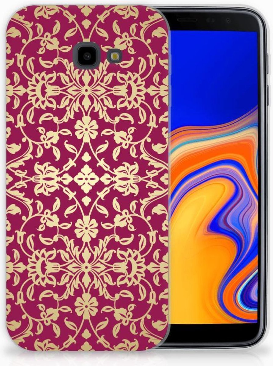 Siliconen Hoesje Samsung Galaxy J4 Plus (2018) Barok Pink