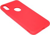 Siliconen hoesje rood Geschikt voor iPhone XR