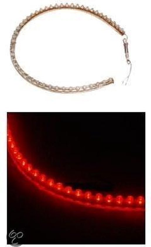 48-LED Strip Flexibele Verlichting voor Aquarium ROOD PLUG & PLAY