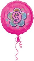 9 jaar ballon roze