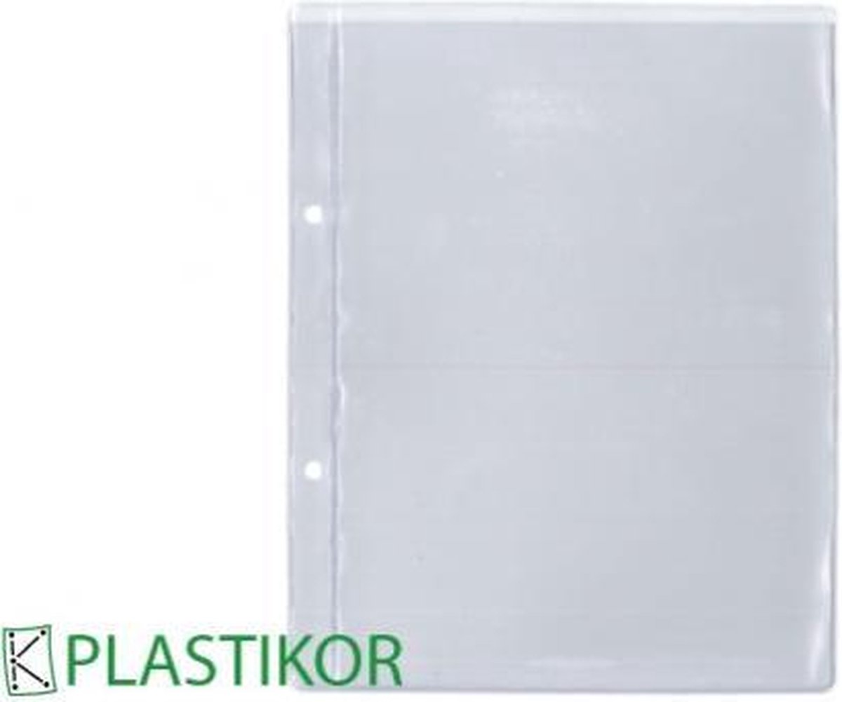 Plastikor Showtas - 100 stuks - PVC - A5 - transparant, 6 gaats