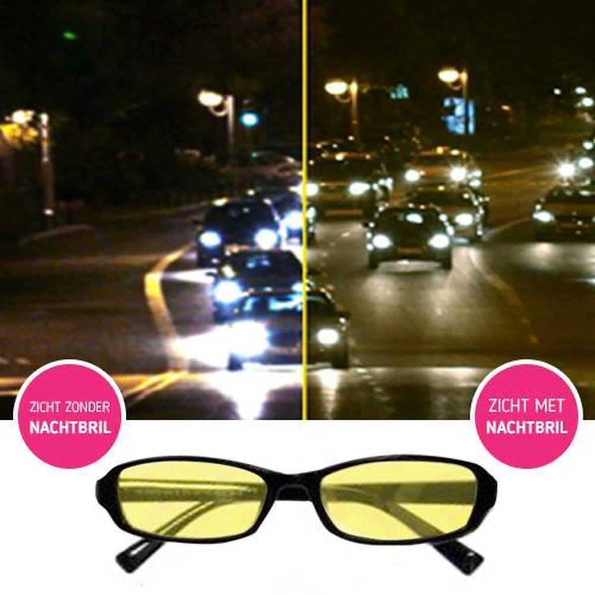 Synx Tools Lunettes de nuit Du Luxe Night Vision - Conduite sûre