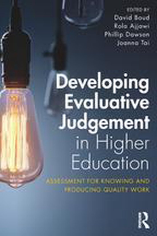 Developing Evaluative Judgement in Higher Education - cover