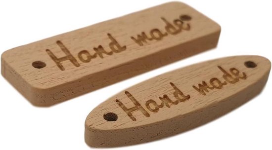 15 stuks - Handmade - Houten Knopen - Labels en knopen | bol.com