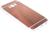 Spiegel hoesje beige Geschikt voor Samsung Galaxy S8