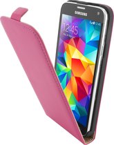 Mobiparts - fuchsia premium flipcase - Samsung Galaxy S5 (Plus)