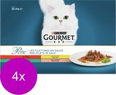 Gourmet Perle Pouch Multipack 4x85 g - Kattenvoer - 4 x Vleesmix&Vlees