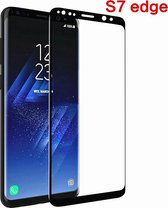 Samsung Glazen screenprotector Samsung Galaxy S7 + / S7 edge 3D volledig scherm bedekt explosieveilige gehard glas Screen beschermende Glas Cover Film zwart