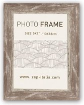 ZEP - Kunststof Fotolijst Tamigi Bruin voor foto formaat 15x20 cm - CC468