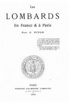 Les Lombards en France et a Paris