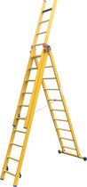 Alumexx Kunststof GVK ladder 3-delig 3x8