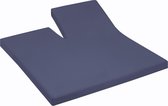 Cinderella single-split topper hoeslaken jersey 200x200/210cm (48)dark blue