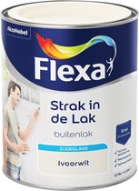 Flexa Strak in de Lak Zijdeglans - Buitenverf - Ivoorwit - 0,75 liter