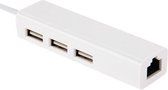 USB 3.1 Type-C 3 poorten USB HUB + Ethernet Adapter voor nieuw type Macbook & Chromebook Pixel