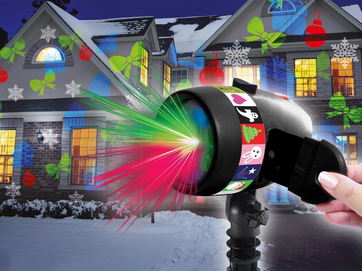 Star Shower Slide Show Kerstverlichting 100 schitterende LEDkleuren