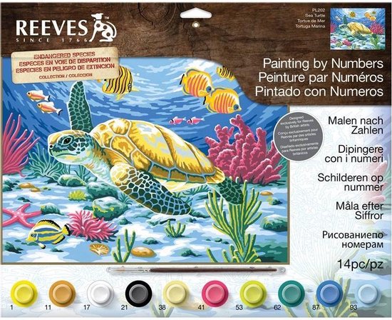 Pennenvriend Verslijten wereld Reeves Schilderen nummer pl130 turtle | bol.com