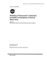 Modeling of Nonacoustic Combustion Instability in Simulations of Hybrid Motor Tests