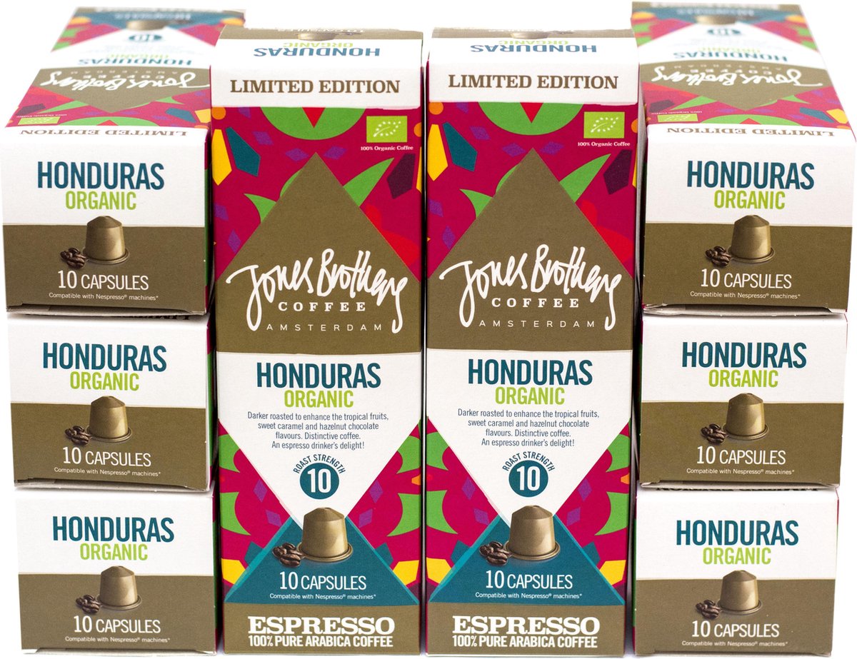 Jones Brothers Coffee Honduras Organic koffiecups 8 x 10 cups - Jones Brothers Coffee