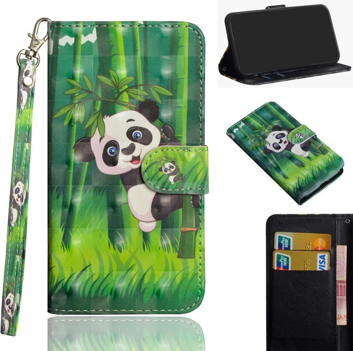 Panda beertje agenda book case hoesje Nokia 3.2