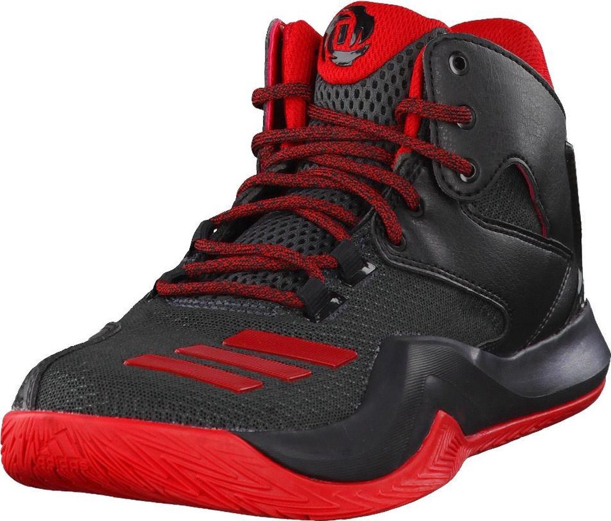 adidas - Basketbalschoenen - Heren - Maat 49 - Black/Rood | bol.com