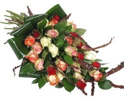 Rouwboeket Rozen