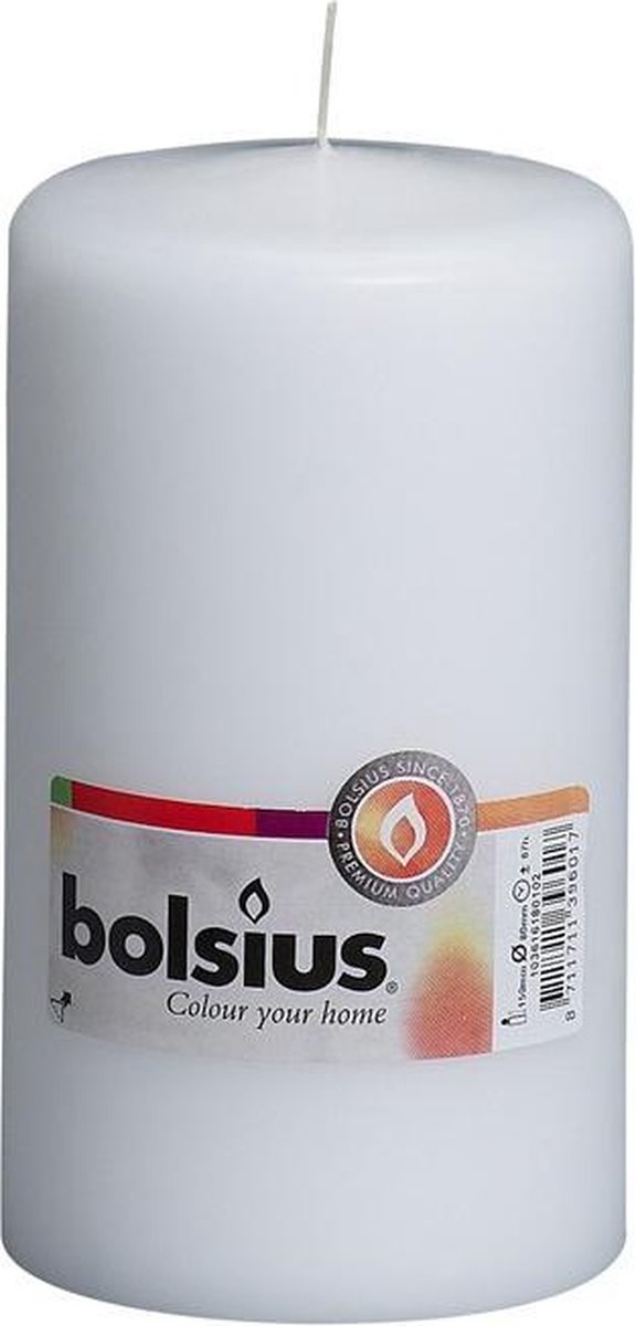 Bougie Pilier Spaas Exotic Wood 80/150mm - Parfumée, 65 Heures De Combustion