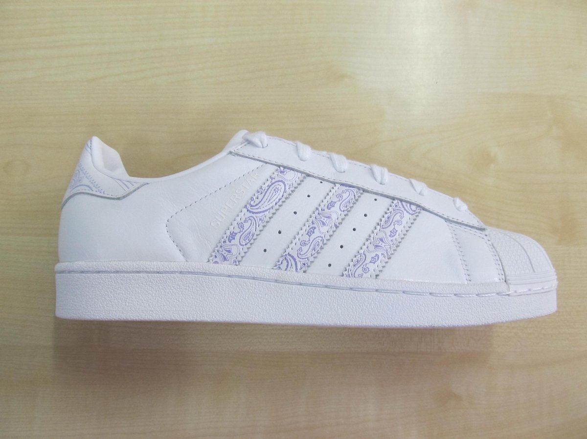 Adidas superstar wit lila wit bd7429, maat 47 1/3 - Schoenen.nl