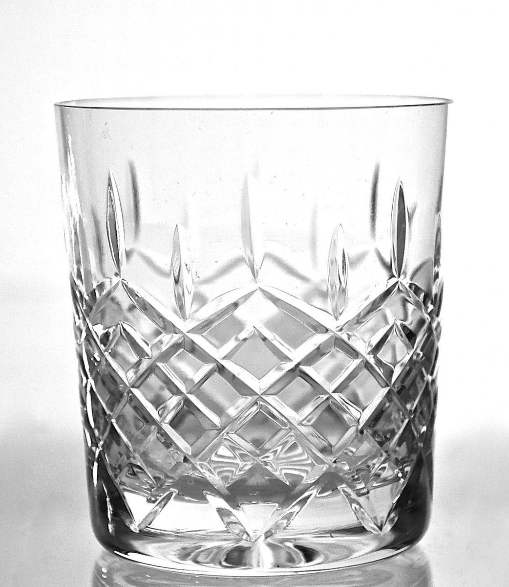 Kristallen whiskeyglazen - Whiskyglas AMOS - set van 2 glazen - blank kristal