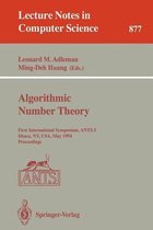 Algorithmic Number Theory