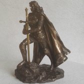 Beeldje - King - Arthur - Excalibur - briefopener - MadDeco 14x12x20 cm