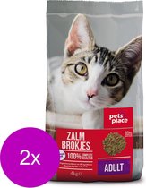 Pets Place Kat Adult Zalm - Kattenvoer - 2 x 4 kg