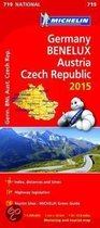 Germany Benelux Austria Czech Republic 2015 National Map 719