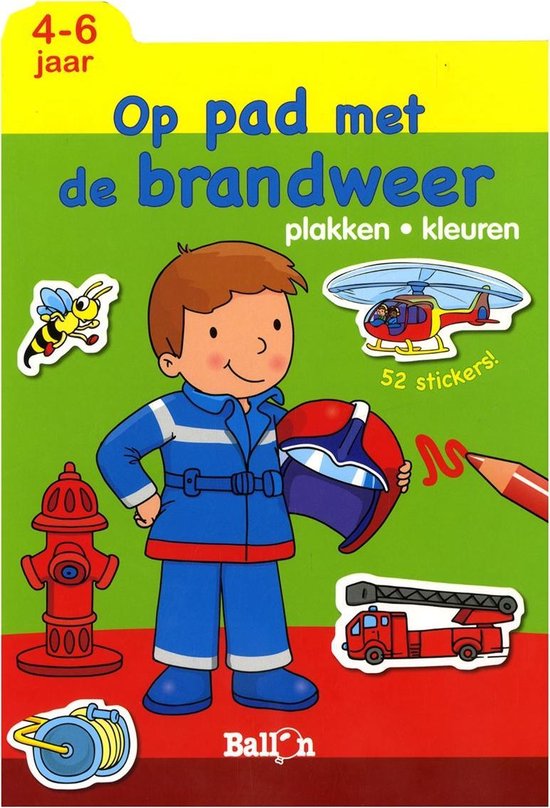 De Ballon Plakken en kleuren-Op pad met