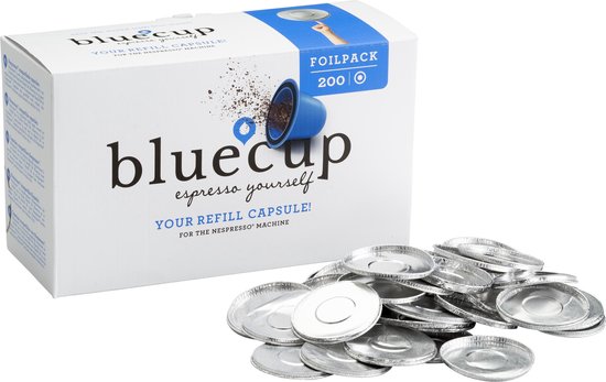 Bluecup Dekselpakket - Hervulbare Nespresso Cup