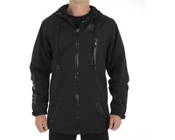 JETPILOT X1 Outerwear Jack, W17700, Maat L, 8000 mm. WP, Geïntegreerde waterdichte koptelefoontjes, Zwart