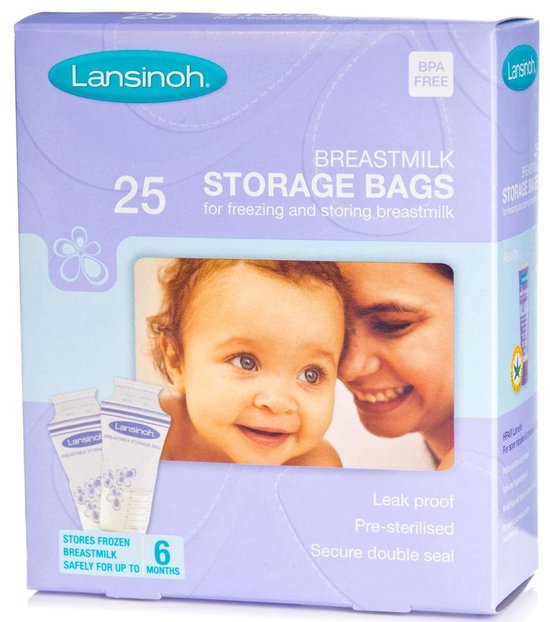  - Lansinoh Moedermelk Opbergzakjes - 25 Pack