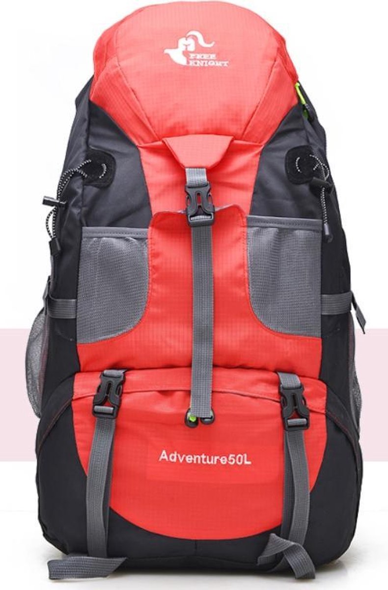 Backpack - Rugzak 50 liter rood - lichtgewicht | bol.com